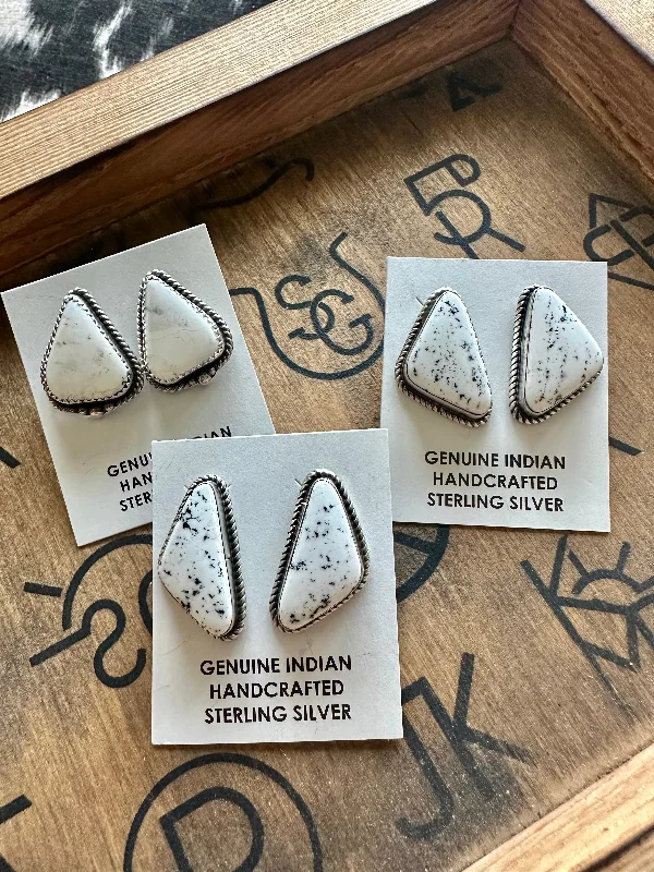 Comfortable Fashion White Buffalo Earrings