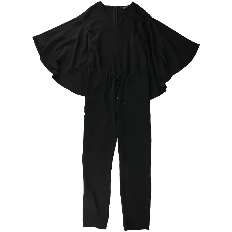 Trendy Looks Ralph Lauren Womens v-neck Jumpsuit, Black, 8