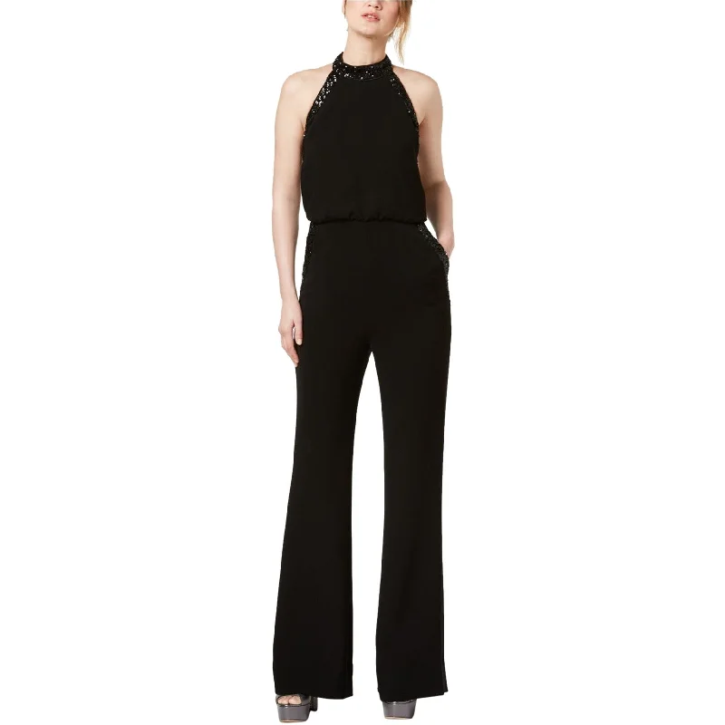 Design Must-have Rachel Zoe Womens Solid Jumpsuit, Black, 2