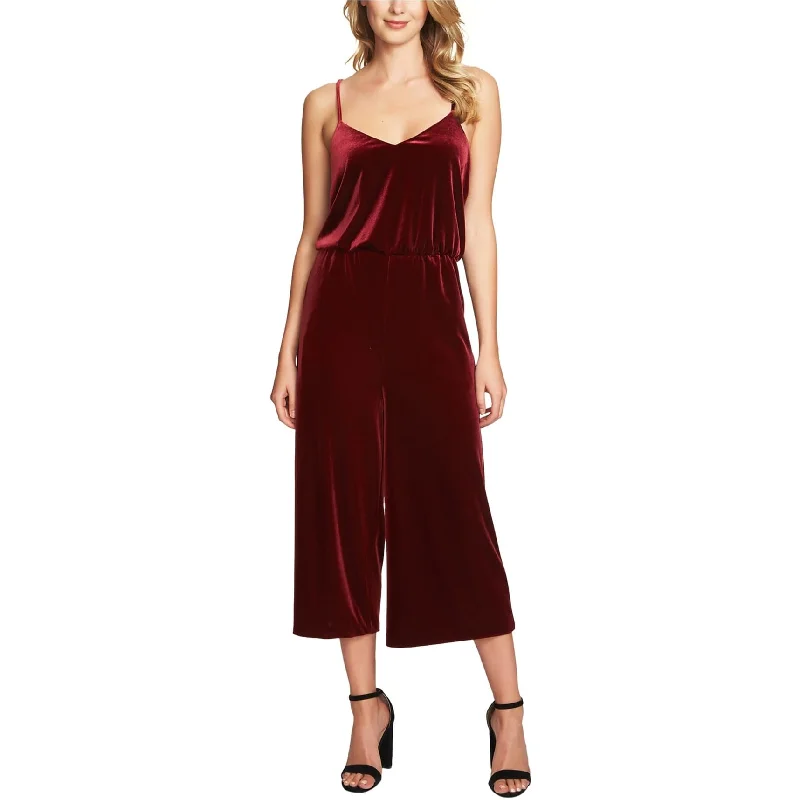 Elegant Outline 1.State Womens Velvet Racerback Jumpsuit