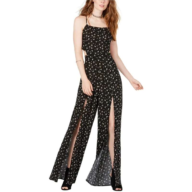 Fresh And Natural Project 28 Womens Side-Slit Jumpsuit