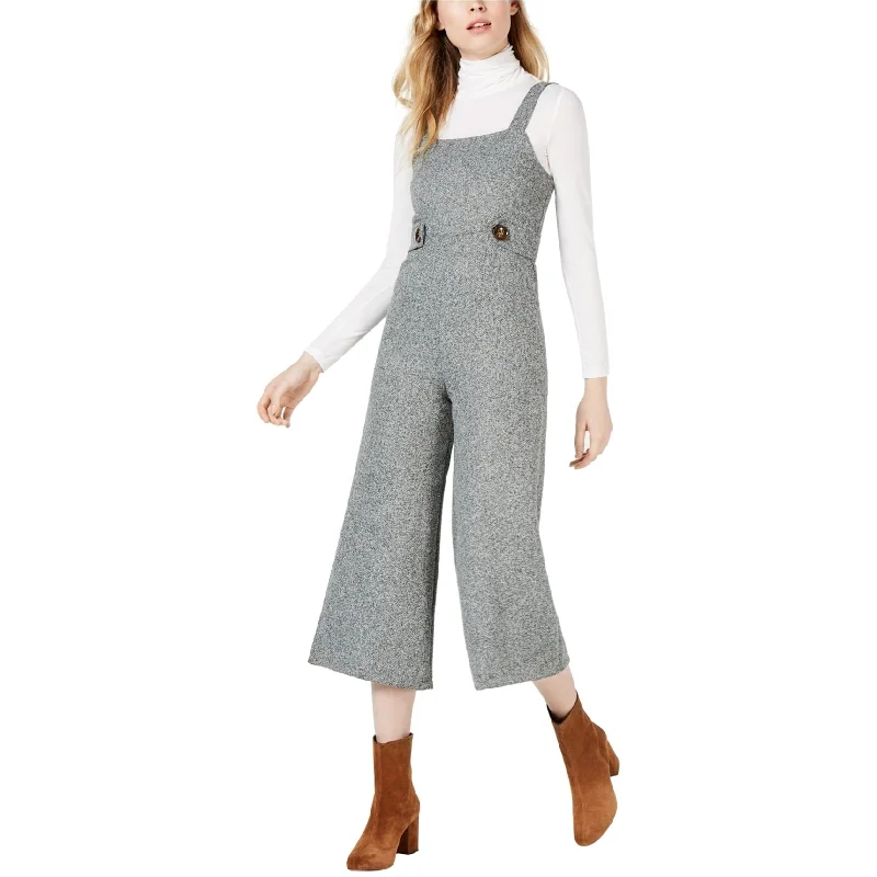 Timeless Comfort Sage The Label Womens Square-Neck Jumpsuit, Grey, Large
