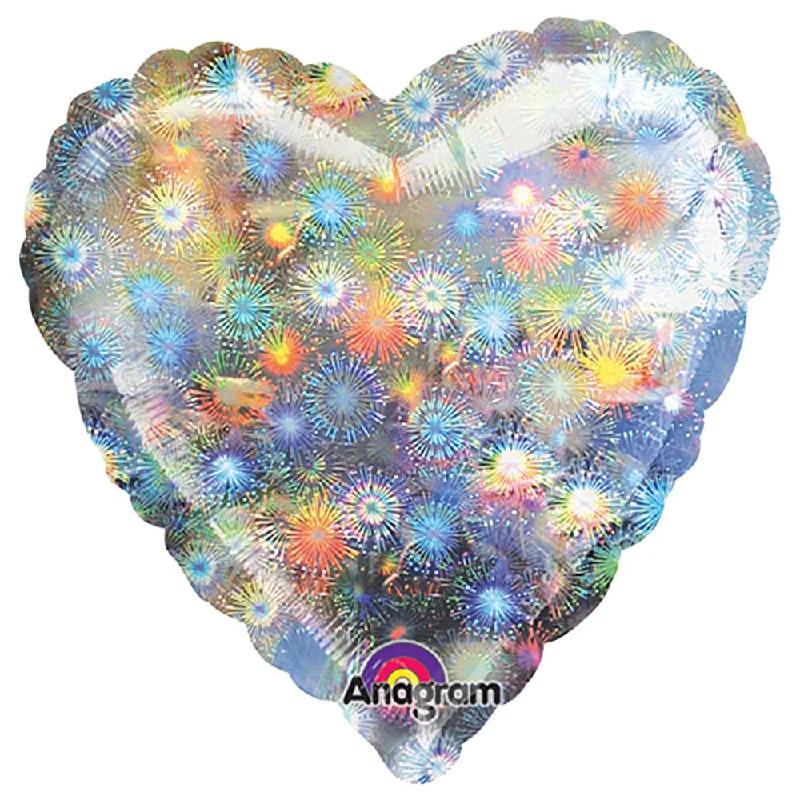 Luxury Customization 32 inch HEART - HOLOGRAPHIC FIREWORKS (3 PK)
