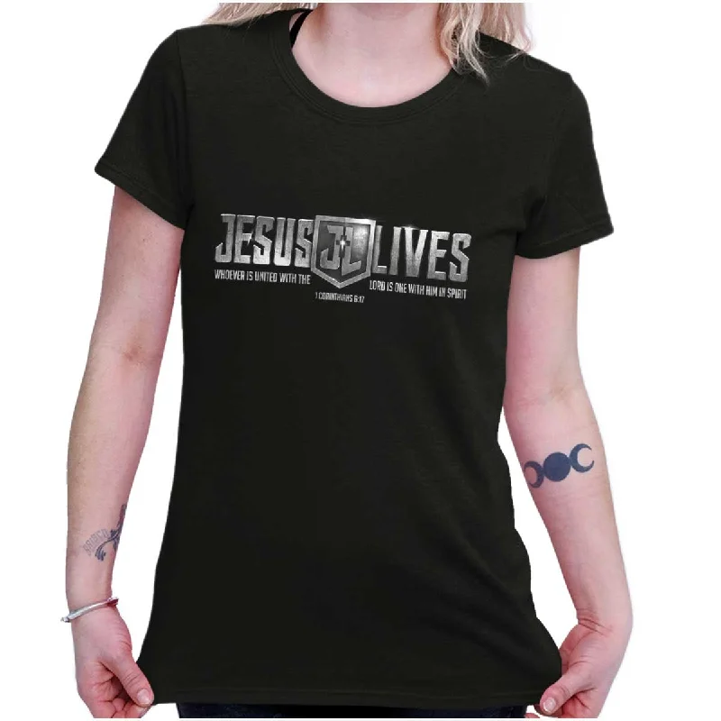 Fresh And Simple Jesus Lives Ladies T Shirt