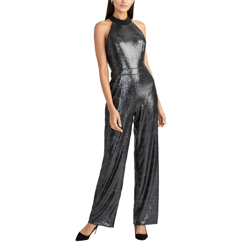 Fashion Must-have Rachel Roy Womens Sequin Jumpsuit, Black, 12