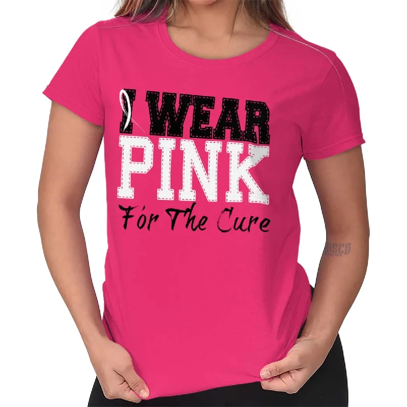 Practical Style Breast Cancer Awareness Ladies T Shirt