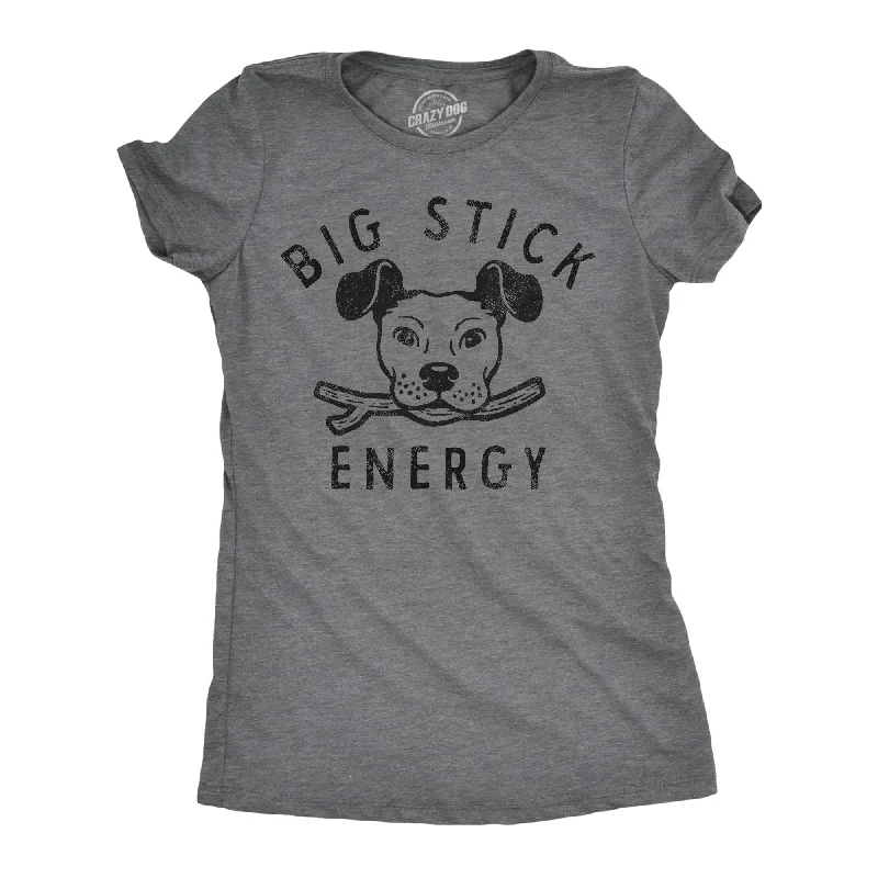 Retro Woolen Jacket Big Stick Energy Dog Women's T Shirt