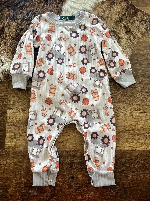 High waist design Boys Harvest Tractor Jumper