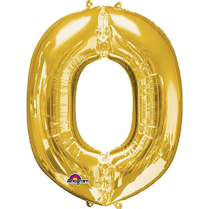 Renaissance Style 34 inch LETTER O - ANAGRAM - GOLD