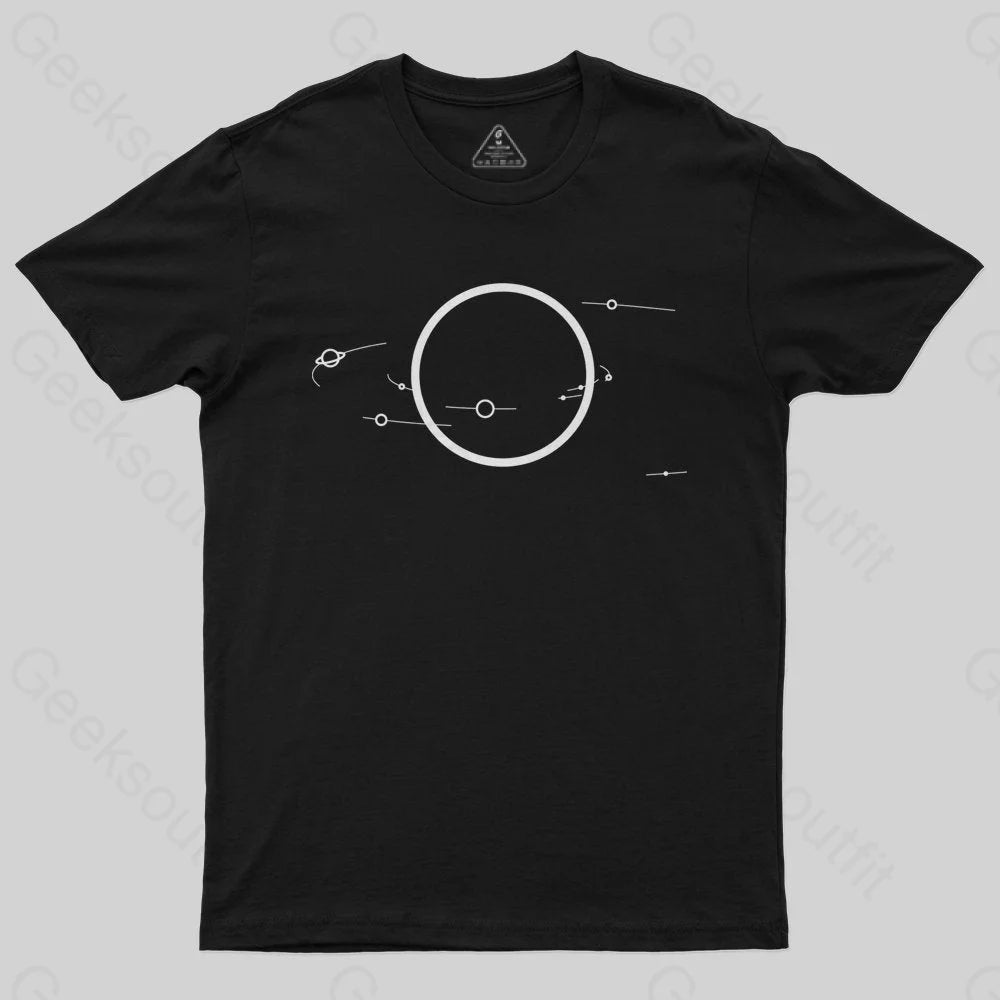 Body Design Minimal Solar System 2  T-Shirt