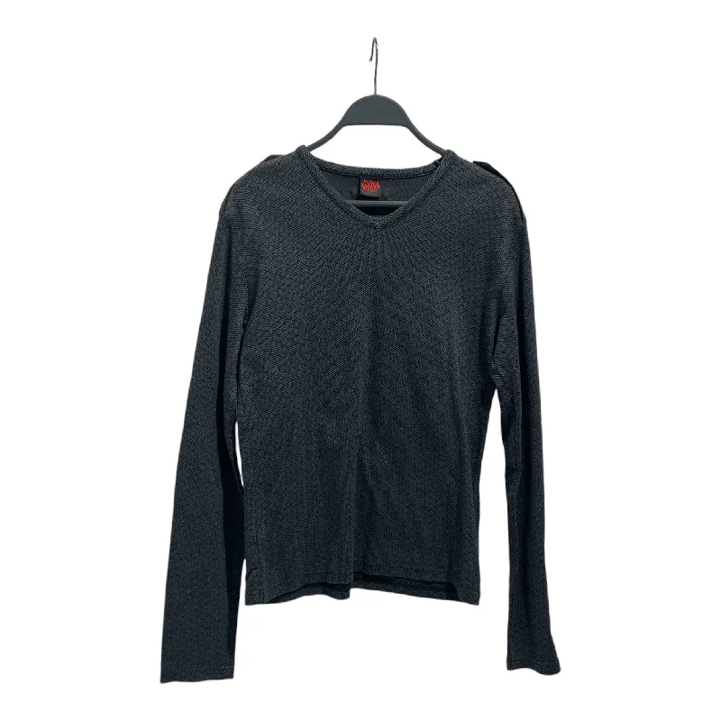 Comfortable Design Jean Paul Gaultier/LS T-Shirt/38/Border/Cotton/GRY/