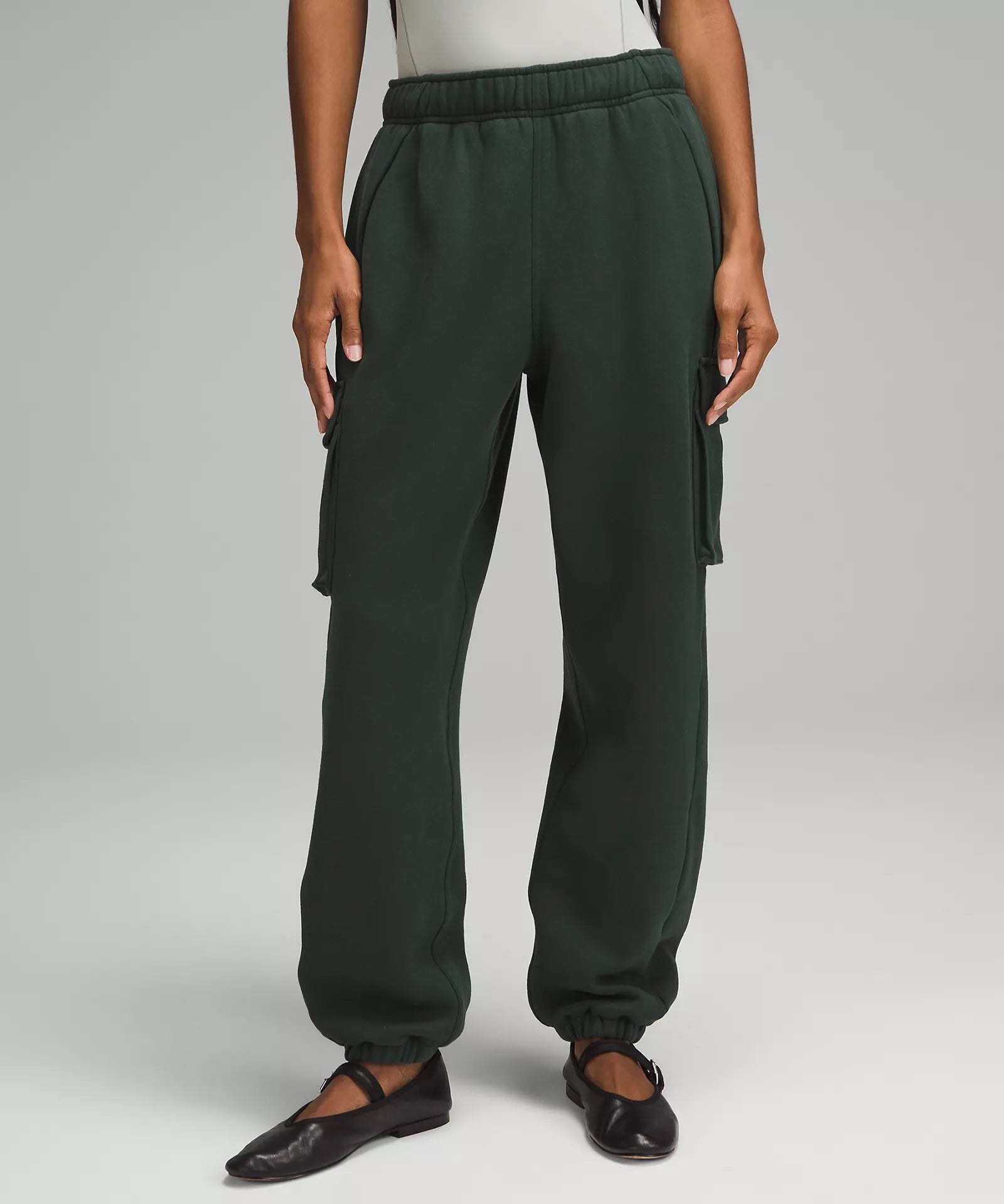 Printing decoration Scuba Oversized Mid Rise Cargo Jogger 31" | Legacy Green
