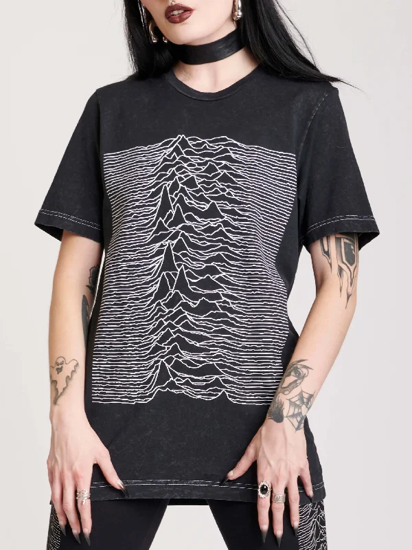 Modern Tailoring Mineral Washed Unknown Pleasures T-shirt
