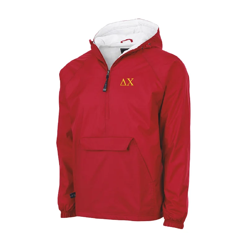 Soft Style Delta Chi Flannel Lined Windbreaker - Letters