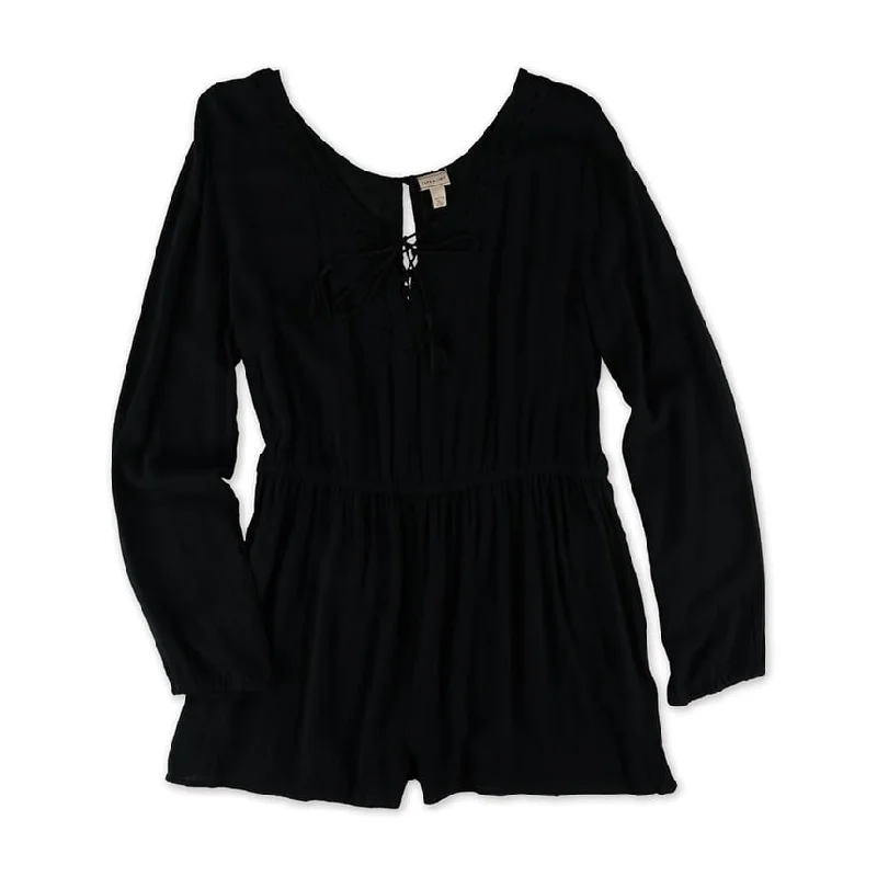Fashionable and casual Aeropostale Womens Diamond Ls Romper Jumpsuit