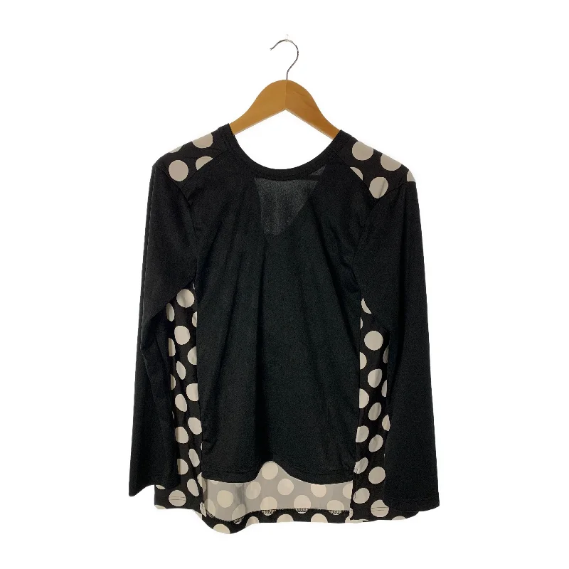 Dynamic Fashion COMME des GARCONS/LS T-Shirt/S/BLK/Polyester/All Over Print/
