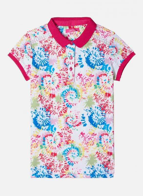 Trendy Wear Girls Pink Printed T-Shirt