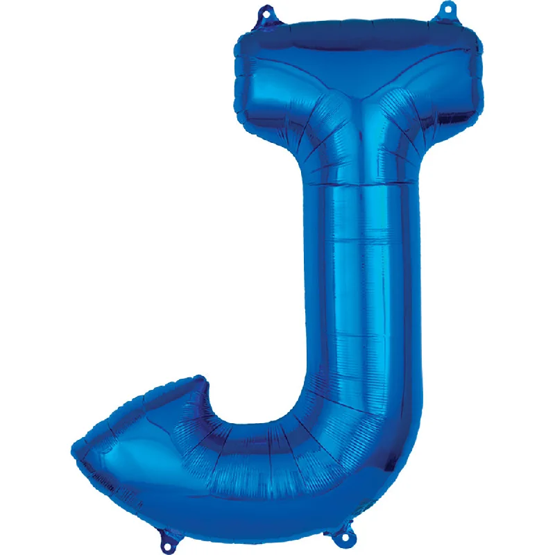 Fashion Trend 34 inch LETTER J - ANAGRAM - BLUE