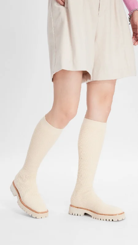 Elegant and noble Knitted Knee Boots