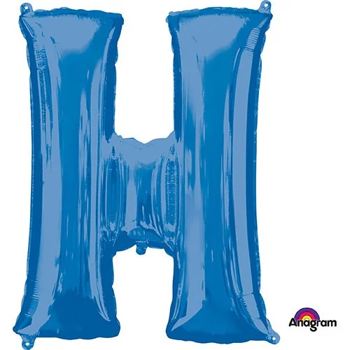Relaxed Fashion 34 inch LETTER H - ANAGRAM - BLUE