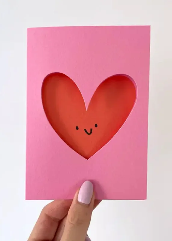 Must-have For Fashion Love Heart Die-Cut Card