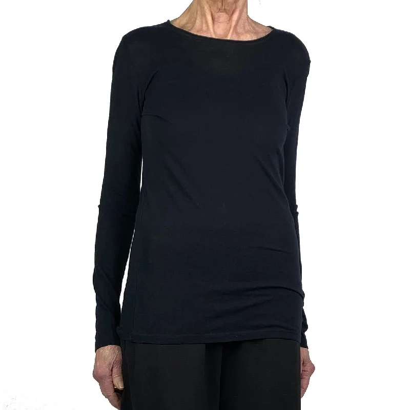 Elegant Outline COTTON/CASHMERE ROLLNECK T-SHIRT
