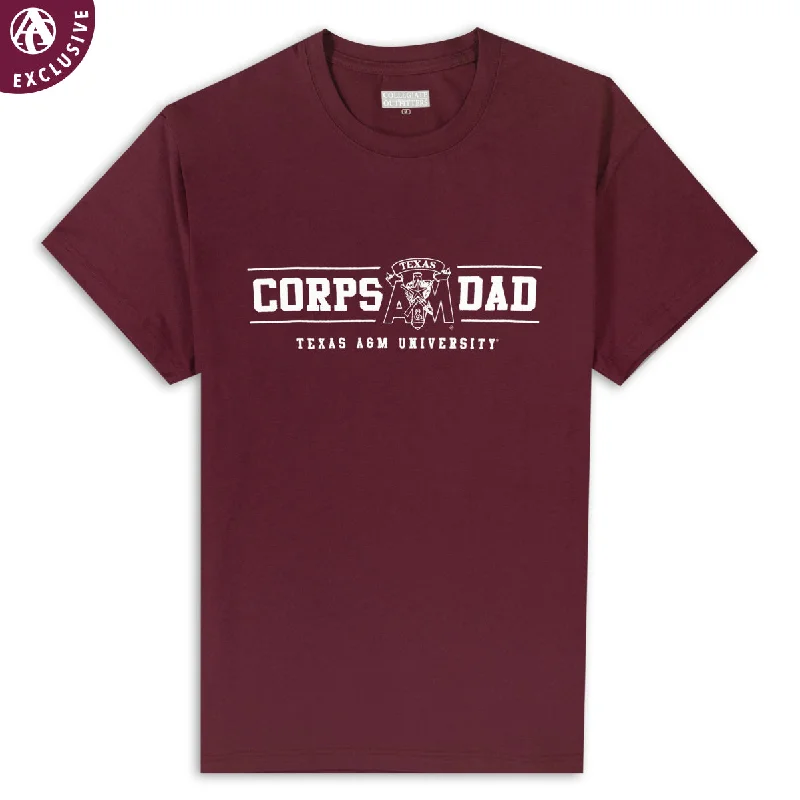 Street Fashion Texas A&M Corps Dad Maroon T-Shirt
