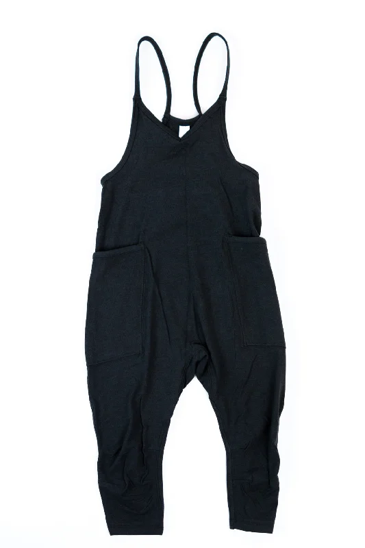 Retro Literary Style Girls' Hotshot Onesie | Black Heather