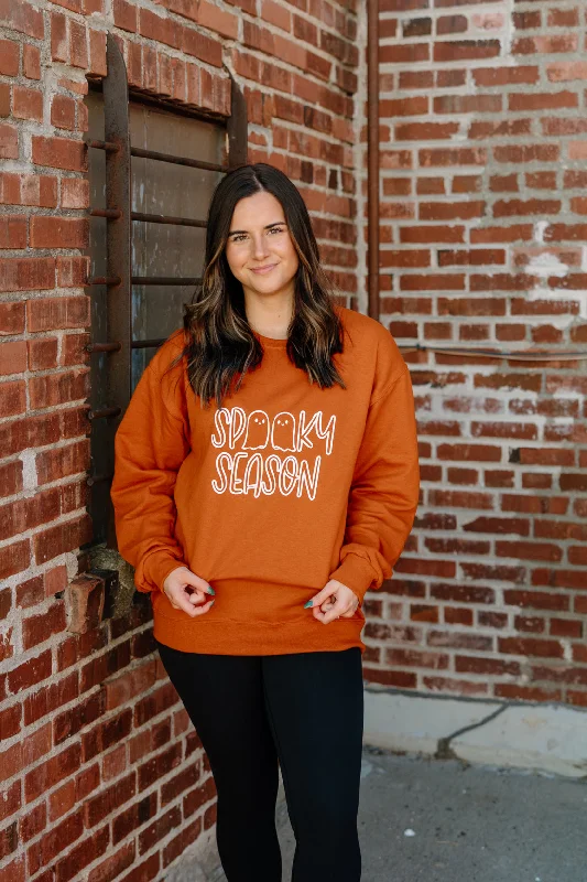 Elegant and noble Ghosts Spooky Season Crew | Orange