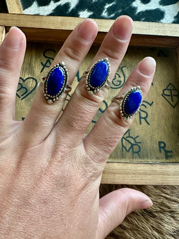Relaxed Chic Lapis Rings