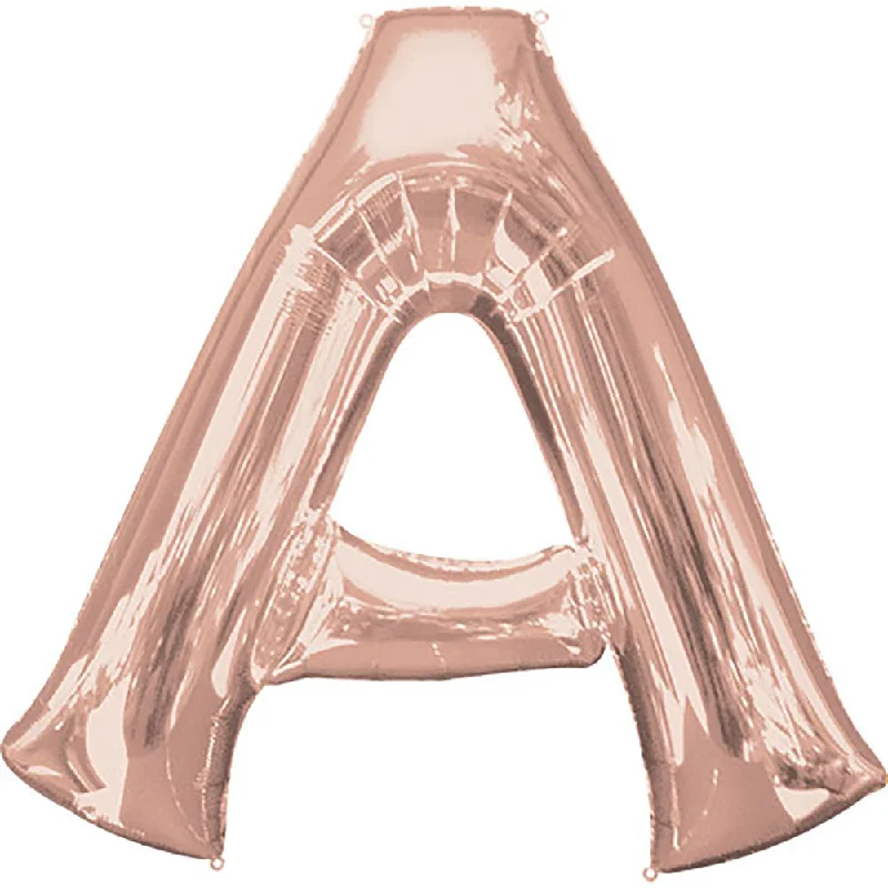 Cozy Outfit 34 inch LETTER A - ANAGRAM - ROSE GOLD