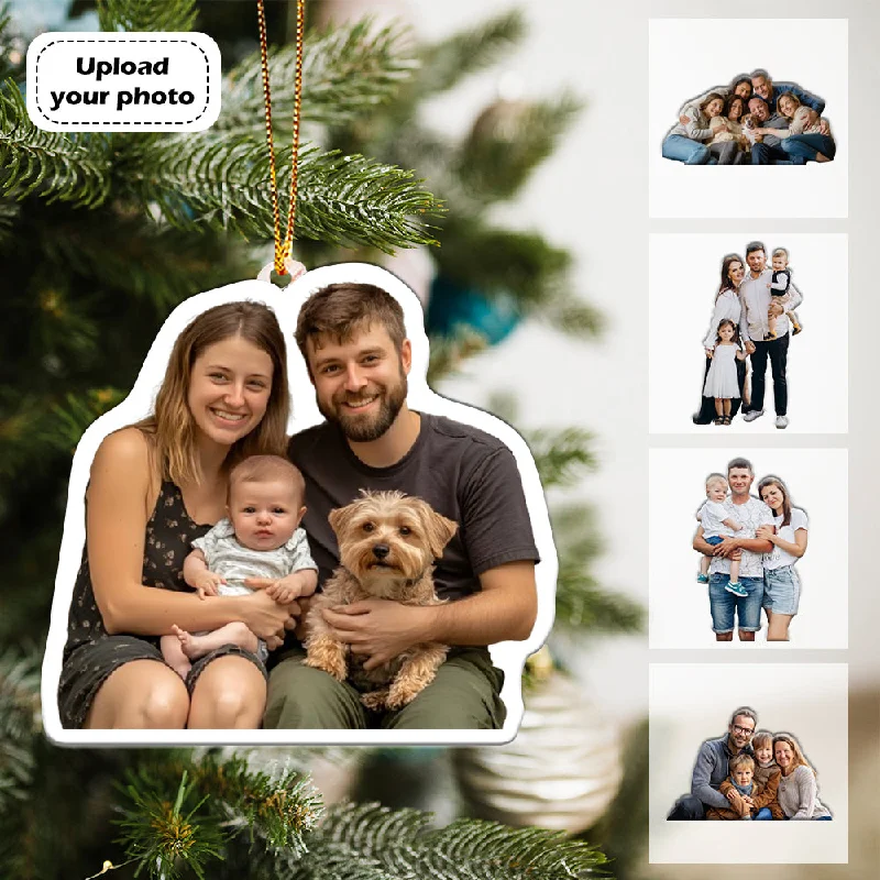 Classic Style Custom Photo Shaped Acrylic Ornament Christmas Tree Decor
