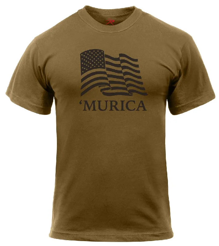 Breathable Design Rothco 'Murica US Flag T-Shirt