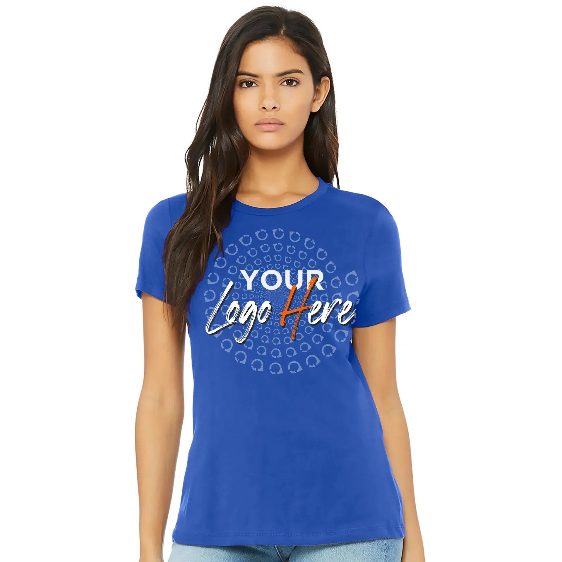 Fashionable Prints Custom Women’s Crewneck T-Shirt - Bella+Canvas 6400
