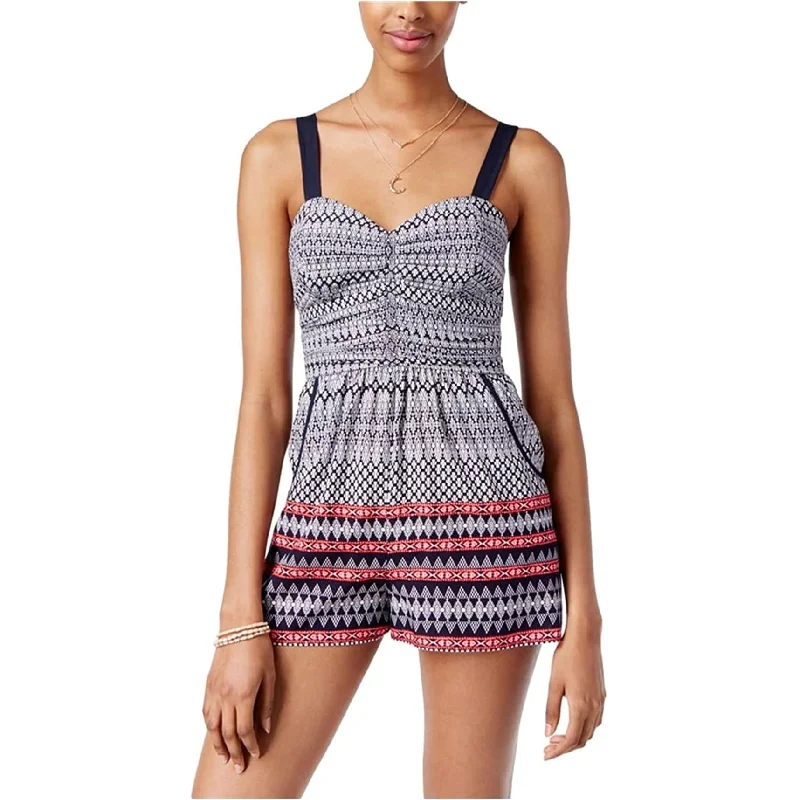 High-quality Fabrics American Rag Womens Sleeveless Printed Romper Jumpsuit