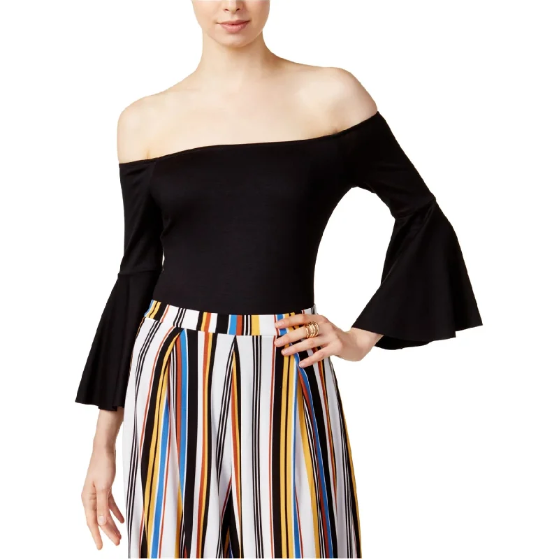 Multi-functional style Bar Iii Womens Bell Sleeve Bodysuit Jumpsuit