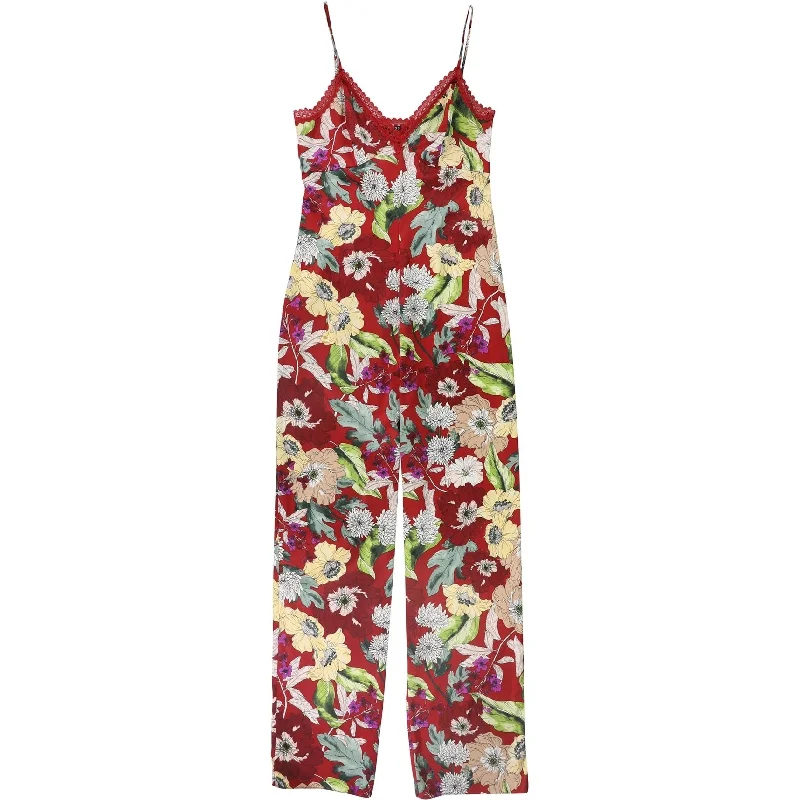 Lazy Style Guess Womens Floral Jumpsuit