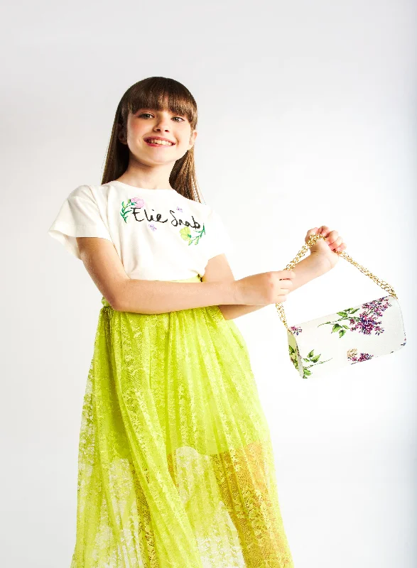 Sports Tights Embroidered T-Shirt