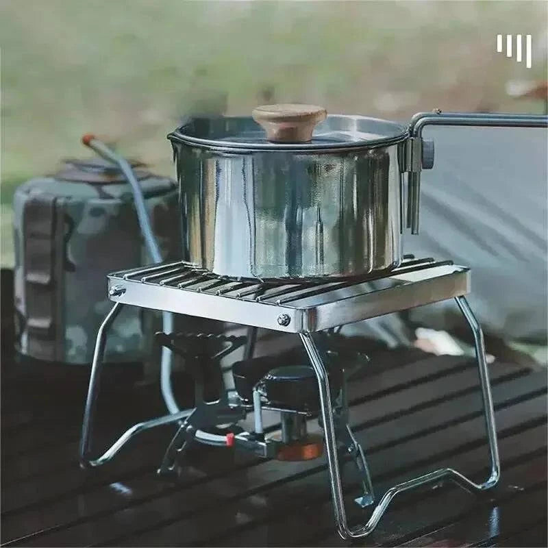 Soft Clothing Outdoor Stainless Steel Stove Holder Camping Portable Folding Mini Barbecue Rack Set Pot Holder Baking Tray Holder Soft Clothing Outdoor Stainless Steel Stove Holder Camping Portable Folding Mini Barbecue Rack Set Pot Holder Baking Tray Holder