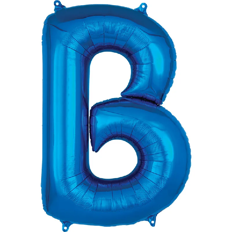 Soft Touch 34 inch LETTER B - ANAGRAM - BLUE