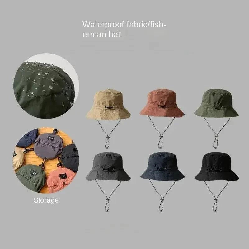 Street Style Waterproof Fisherman Hat Women Summer Sun Anti-UV Protection Camping Hiking Mountaineering Caps Men's Panama Bucket Outdoor Hat Street Style Waterproof Fisherman Hat Women Summer Sun Anti-UV Protection Camping Hiking Mountaineering Caps Men's Panama Bucket Outdoor Hat