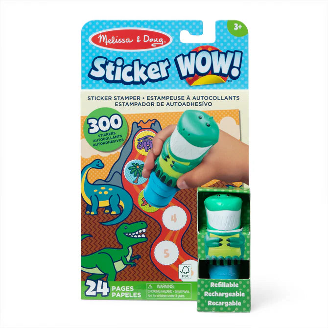 Cozy Sweaters Sticker Wow! Activity Pad & Stamper | Dinosaur