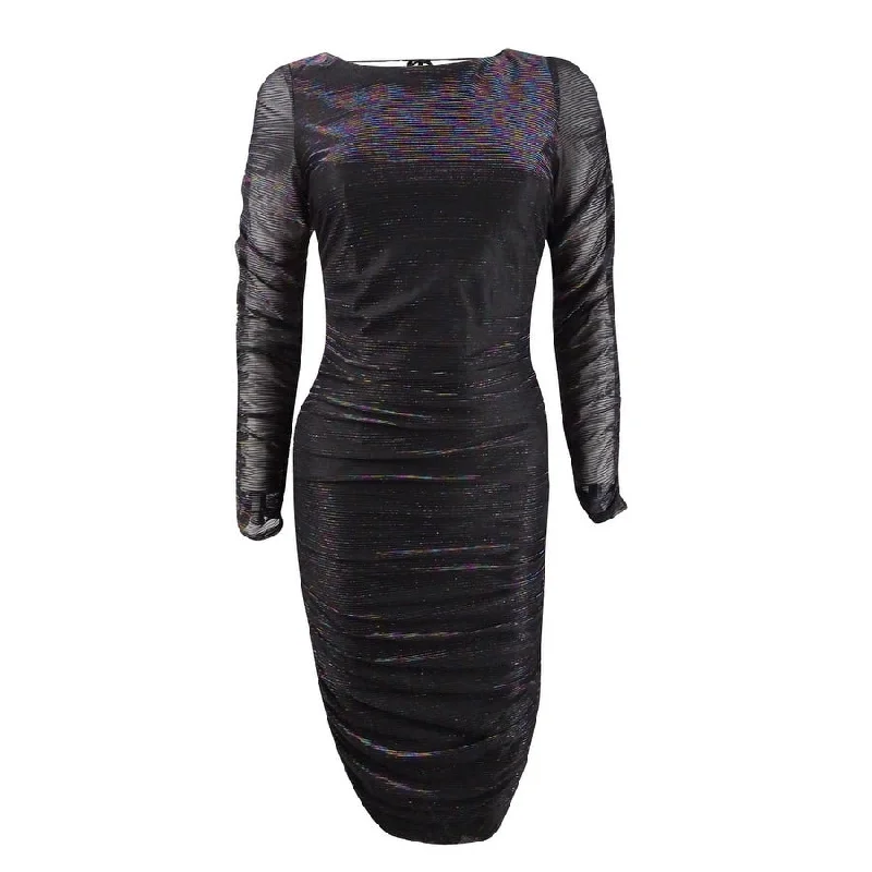 Carefree Style Rachel Rachel Roy Women's Glitter Ruched Bodycon Dress