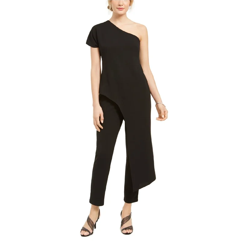 Trends Adrianna Papell Womens Solid Jumpsuit