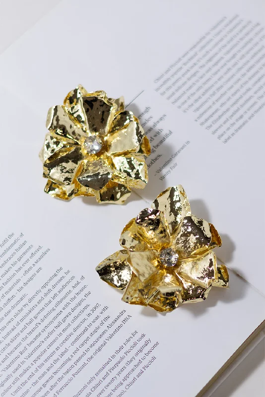 Elegant Style BLOSSOM EARRINGS - CRYSTAL