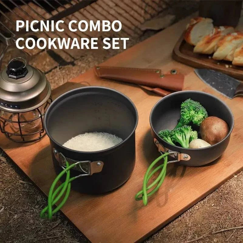 Luxe Comfort Ultralight Camping Cooking Utensils Outdoor Tableware Pot Set Hiking Picnic Travel Tourist Dishes Supplies Equipment Luxe Comfort Ultralight Camping Cooking Utensils Outdoor Tableware Pot Set Hiking Picnic Travel Tourist Dishes Supplies Equipment
