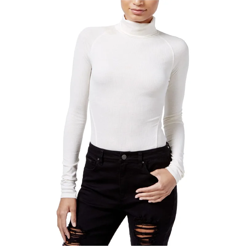 Short skirt design Rachel Roy Womens Ribbed Bodysuit Jumpsuit, Off-White, Medium