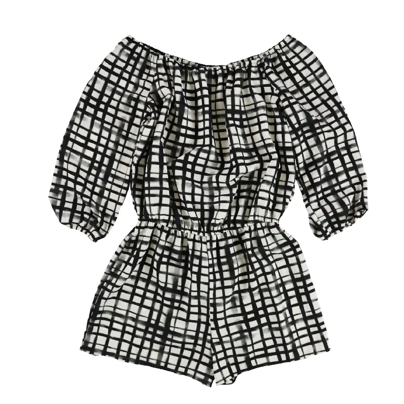 French Style Bar Iii Womens Off The Shoulder Romper Jumpsuit