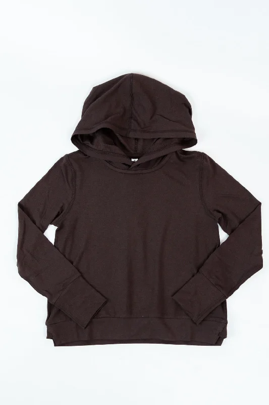 Street Graffiti Design Girls' Essential Hoodie | Mahogany Heather