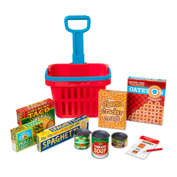 Trendy Casuals Fill & Roll Grocery Basket Play Set